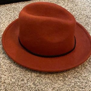 Burnt orange fedora!